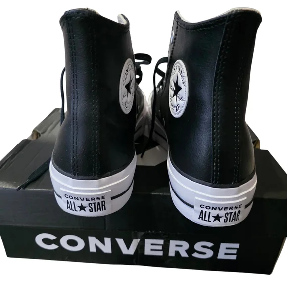 Converse Chuck Taylor All Star Lift Platform High Top Sneakers Black Worn Once - Picture 5 of 10